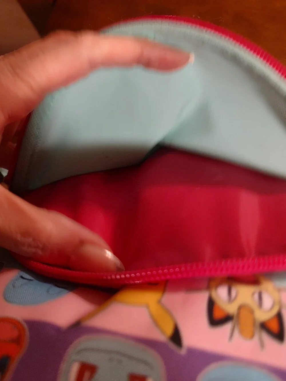 Pokemon Pink, Teal & Yellow Kids Backpack with Character Faces